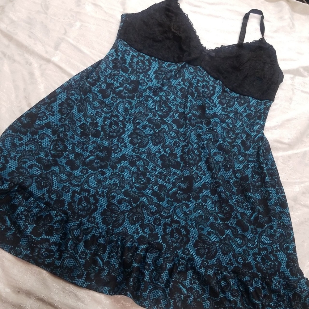 Blue lingerie babydoll